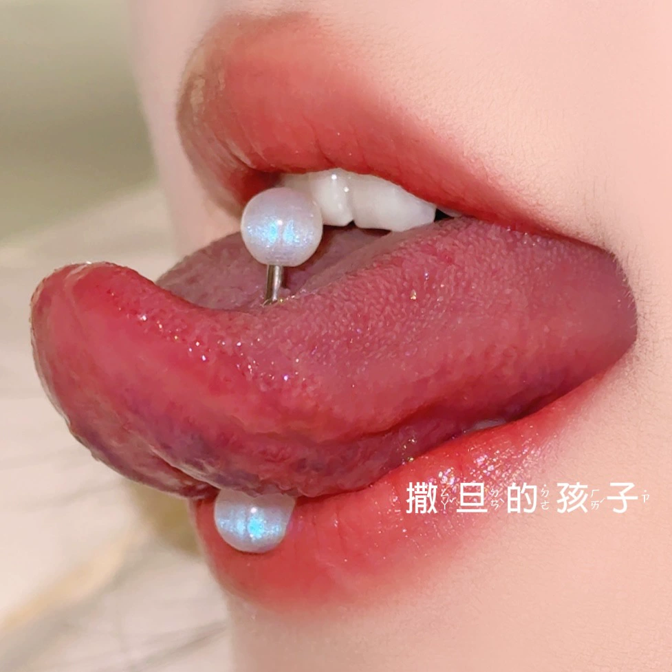 Штанга для языка, стиль «nail sequins», калибр 1,6 мм, длина 12/14/16 мм