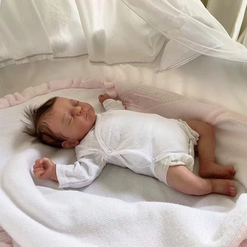 Cute realistic lifelike doll for baby, 3D, 47cm, Birthday gift
