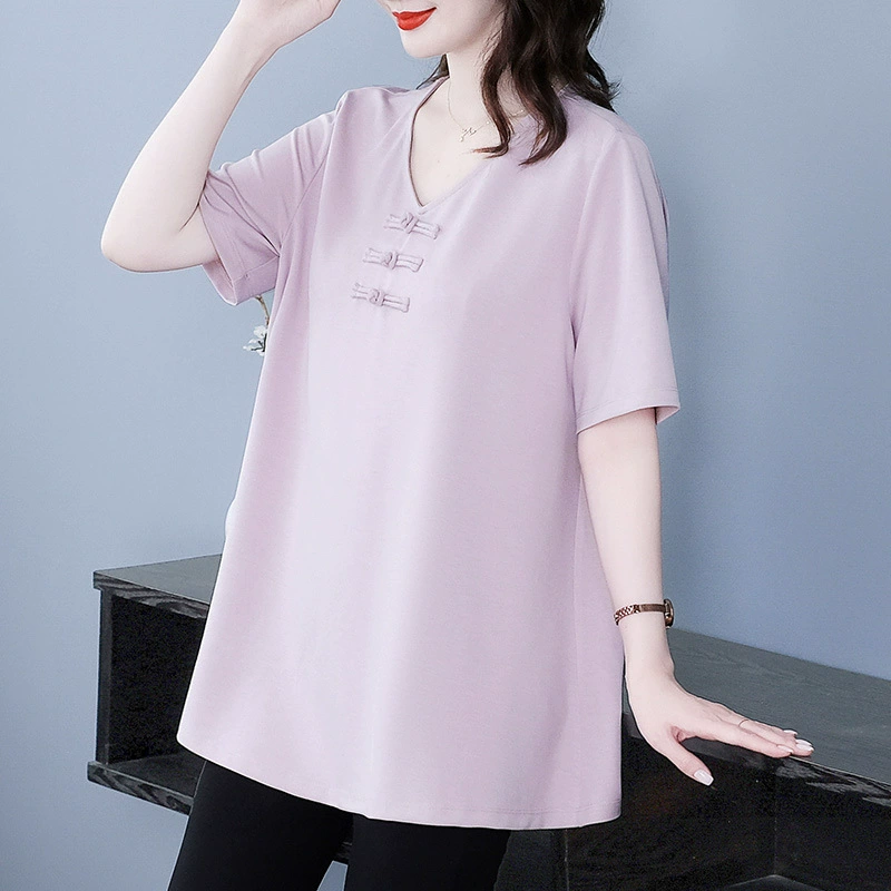 Летняя новинка 2025 года: элегантная хлопковая майка-топ с пуговицами в ретро-стиле, универсальная, свободного кроя, утягивающая, для женщин больших размеров