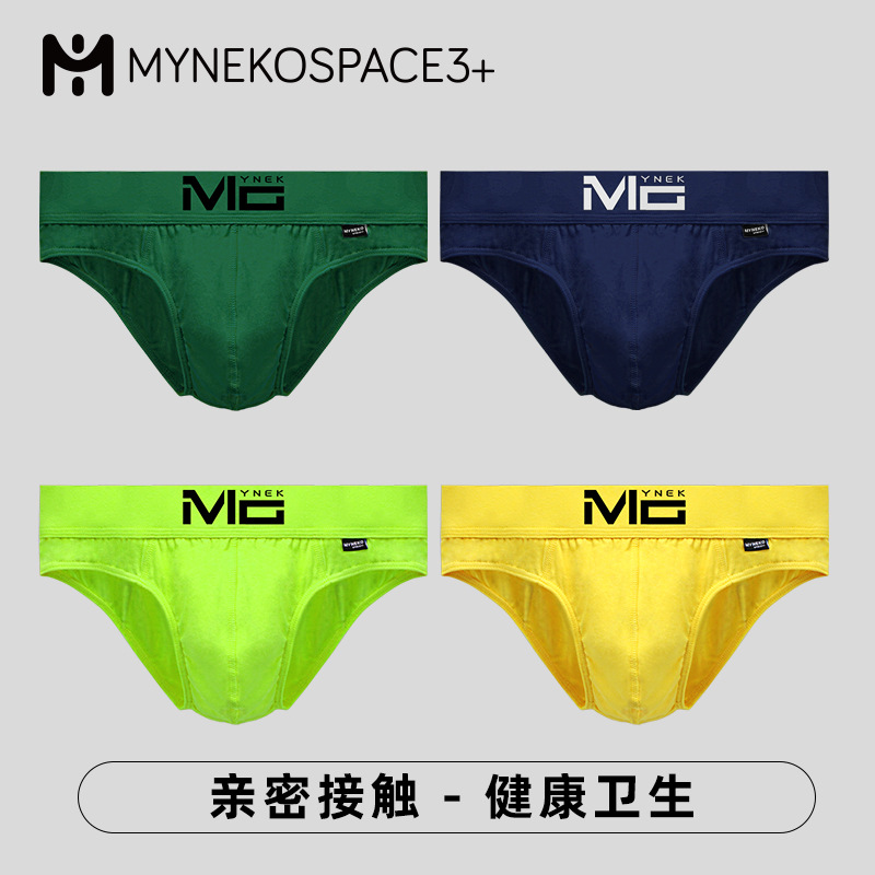 2025 men's underwear cotton breathable briefs plus size handsome sexy briefs youth low waist short pants