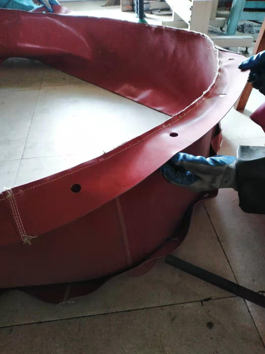 耐磨伸缩通风管 防火耐高温帆布软连接 电厂帆布高温软连接