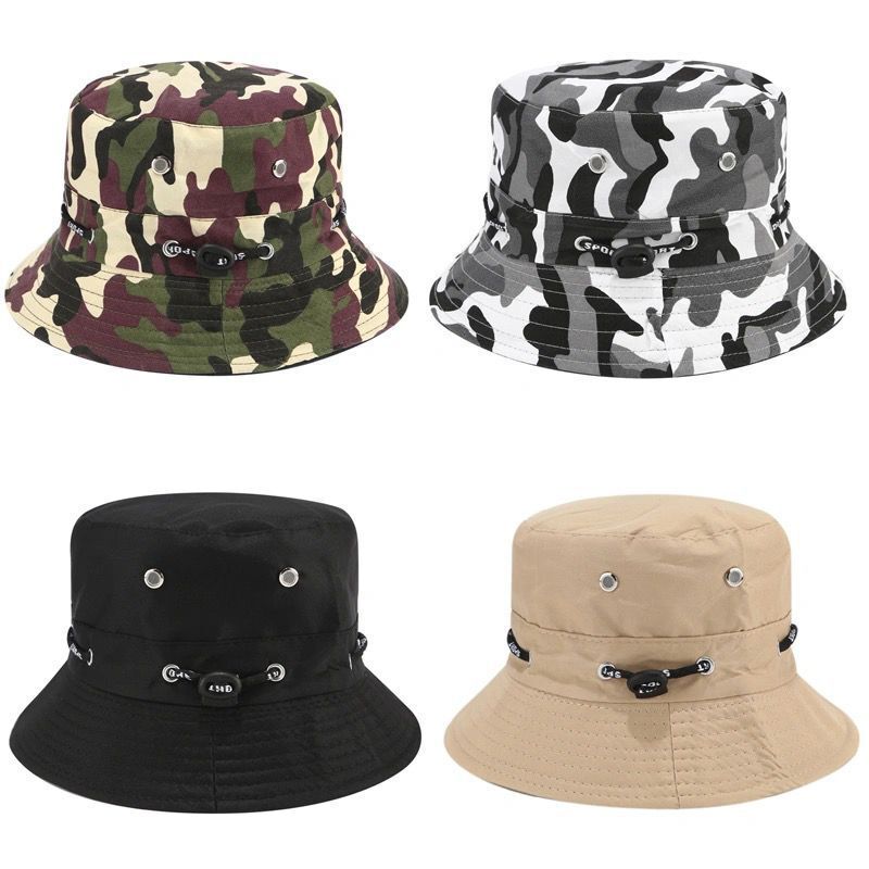 Foreign Trade Camouflage Fisherman's Hat Outdoor Sunshade Sunscreen Amazon AliExpress Hot Selling Hat Korean Fashion Hat