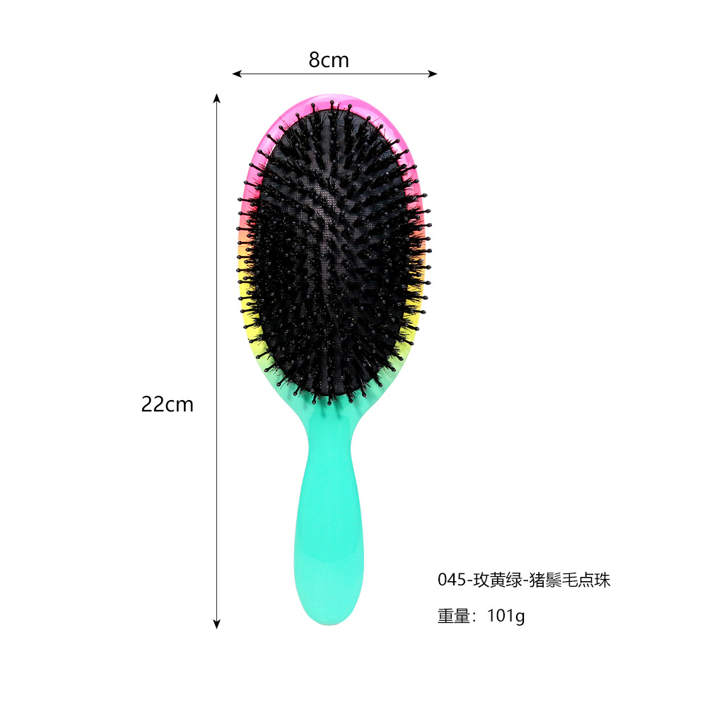 peine de cabello de cerdo aire pein redondo para niñas cuidado del cabello casero peine de cabello masaje de cabeza airbag peine al por mayor