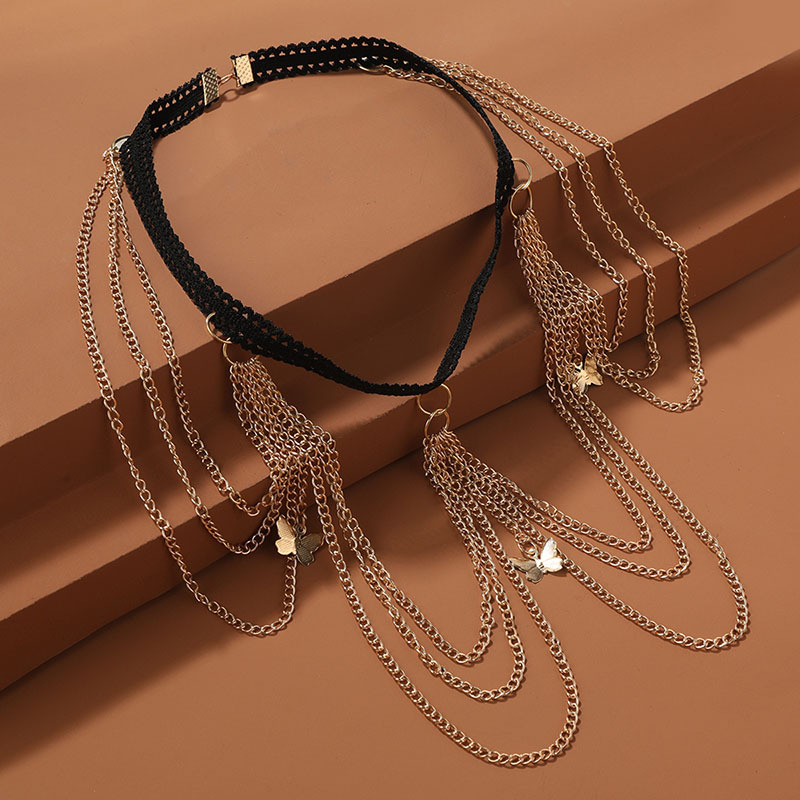 1 Piece Simple Style Bow Knot Alloy Plating Womenu0027S Body Chain