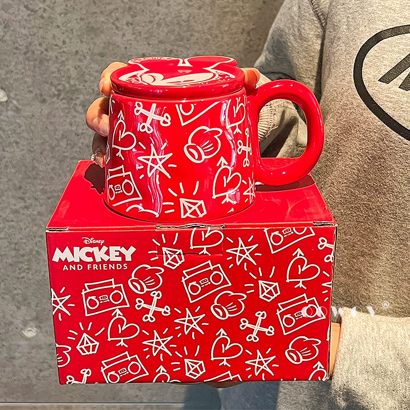 Кружка Stitch, элегантный высокий стакан, новая керамическая кружка для девушек, пара для дома, кружка для кофе, подарок на день рождения