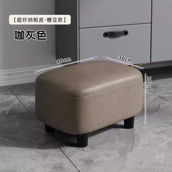 [Microfiber Nappa Leather-Jelly Bean Style] Large Size-Coffee Gray