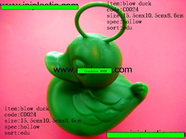 Plastic whistle, duck, makes sounds 2