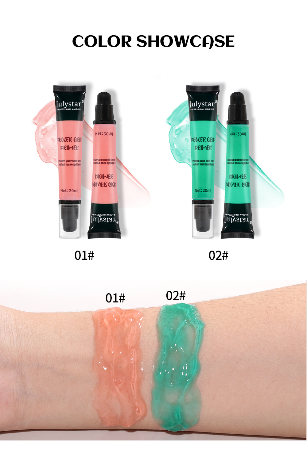 Wholesale of cross-border makeup portable eye and face isolation primer, base moisturizing and pore-invisible gel primer undefined