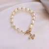 Bracelet, brand zirconium from pearl, fashionable jewelry, simple and elegant design, micro incrustation
