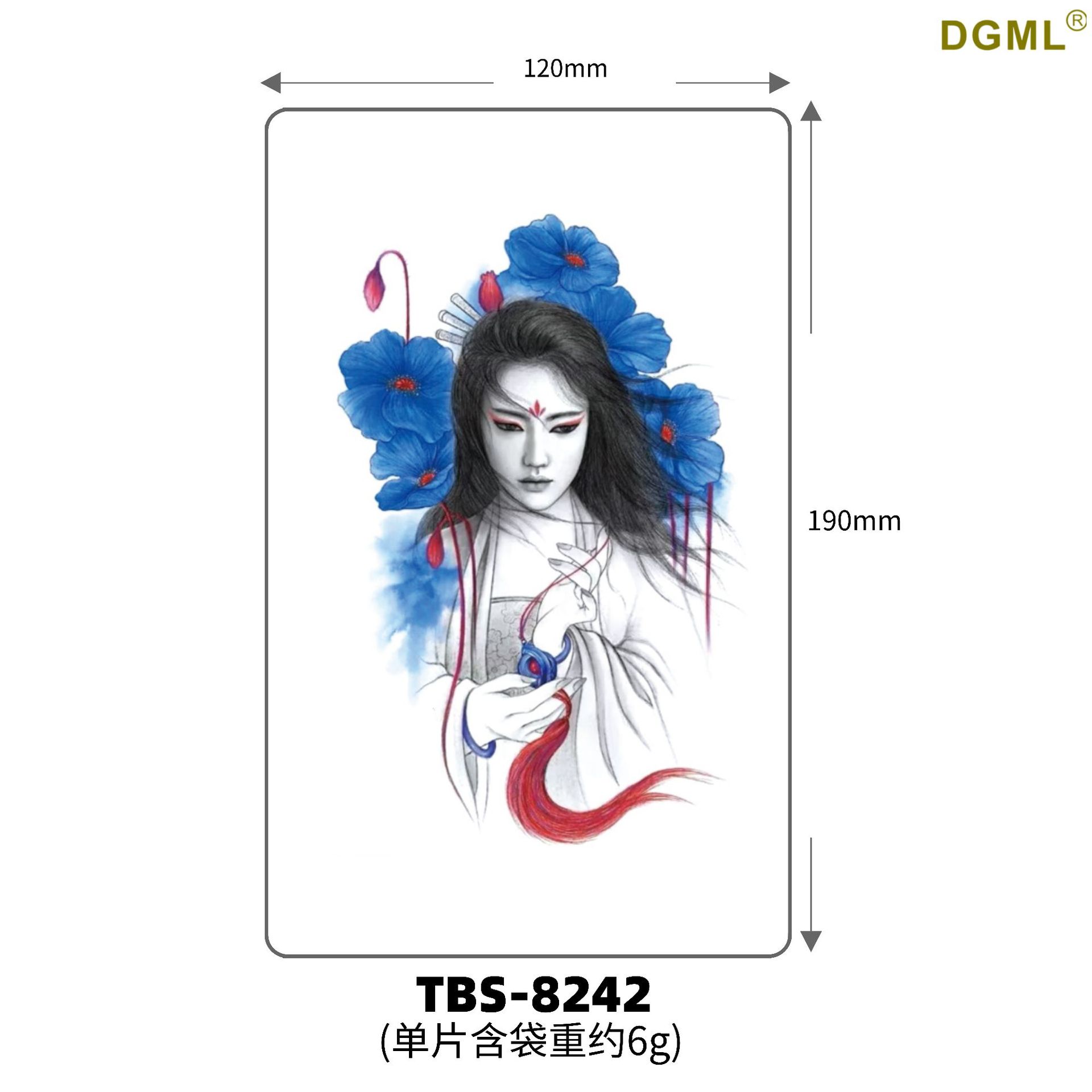 Pegatinas de tattoo se pueden fijar letras flor brazo tatuaje dibujos animados transfronterizo tatuaje pegatinas europeo y americano bronceado completo Volver al por mayor tatuaje