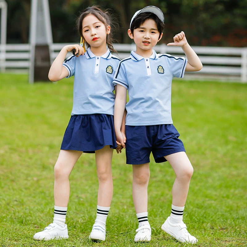 Детская форма для детского сада, летняя одежда, комплект для мальчиков, для учеников начальной школы, коллекция 2022 года, с коротким рукавом