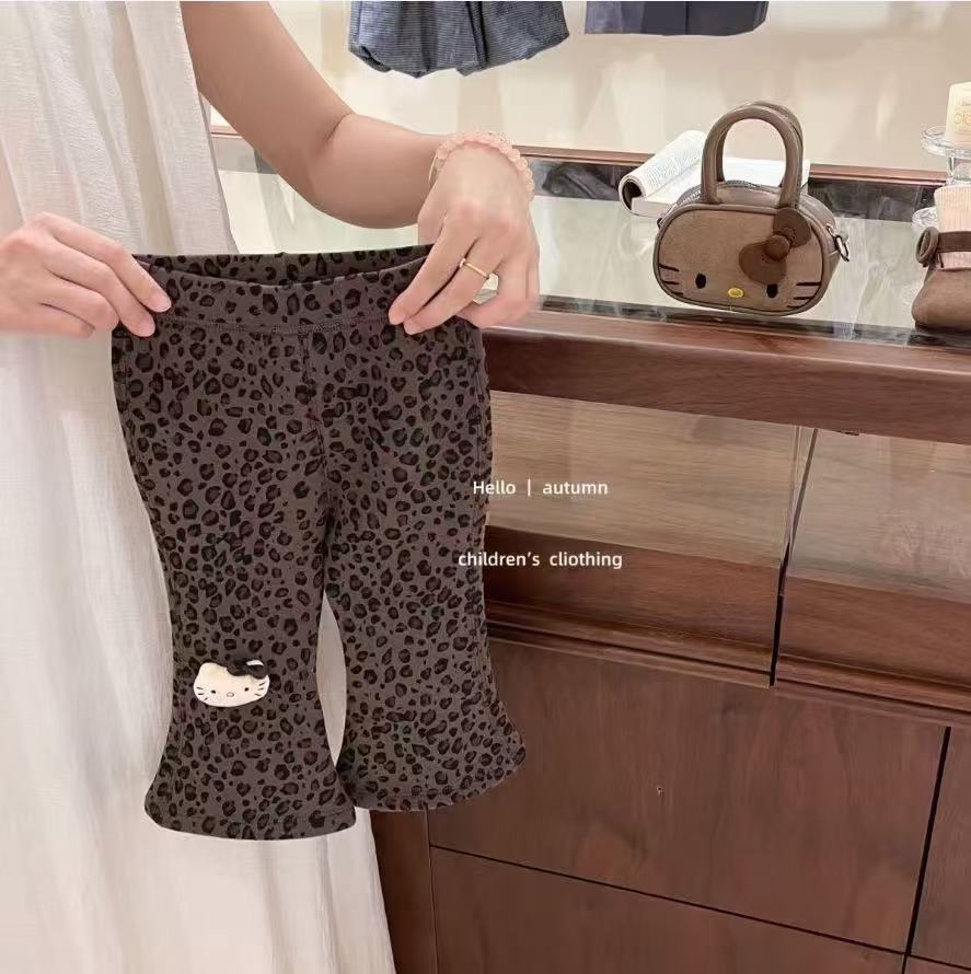 Conjunto de 2 piezas de suéter y pantalón estampado para niñas de algodón para primavera y otoño image 4