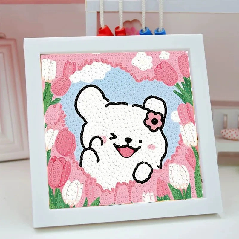 Line puppy 5d новая Diamond painting пара diy ручной работы подарок для девушки с оформленным diamond декоративные наклейки