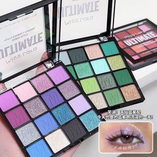 Cross-border makeup Miss lara 16-color eye shadow plate pearl matte fine flash student children stage makeup eye shadow