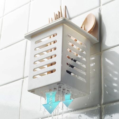 Chopsticks storage wall-mounted chopstick cage chopstick cylinder household wall-mounted storage cylinder household hanging storage basket