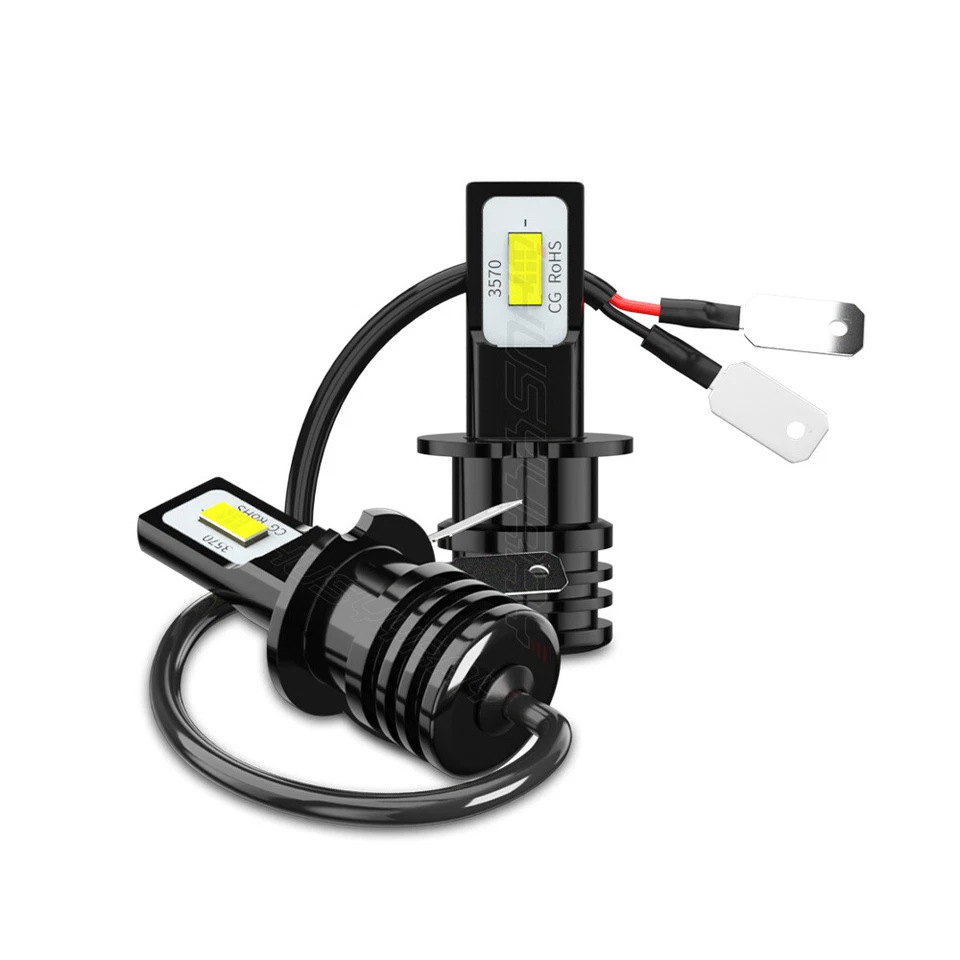 Bombilla LED automotriz H3 3570 2SMD lámpara de niebla H3 80W faro CSP lámpara de niebla faro