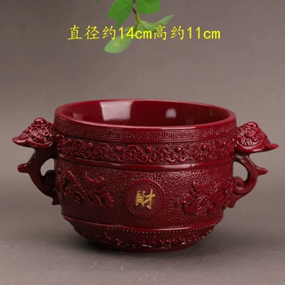 朱砂摆件聚宝盆紫金砂居家饰品客厅开业收银台工艺品工厂家批发