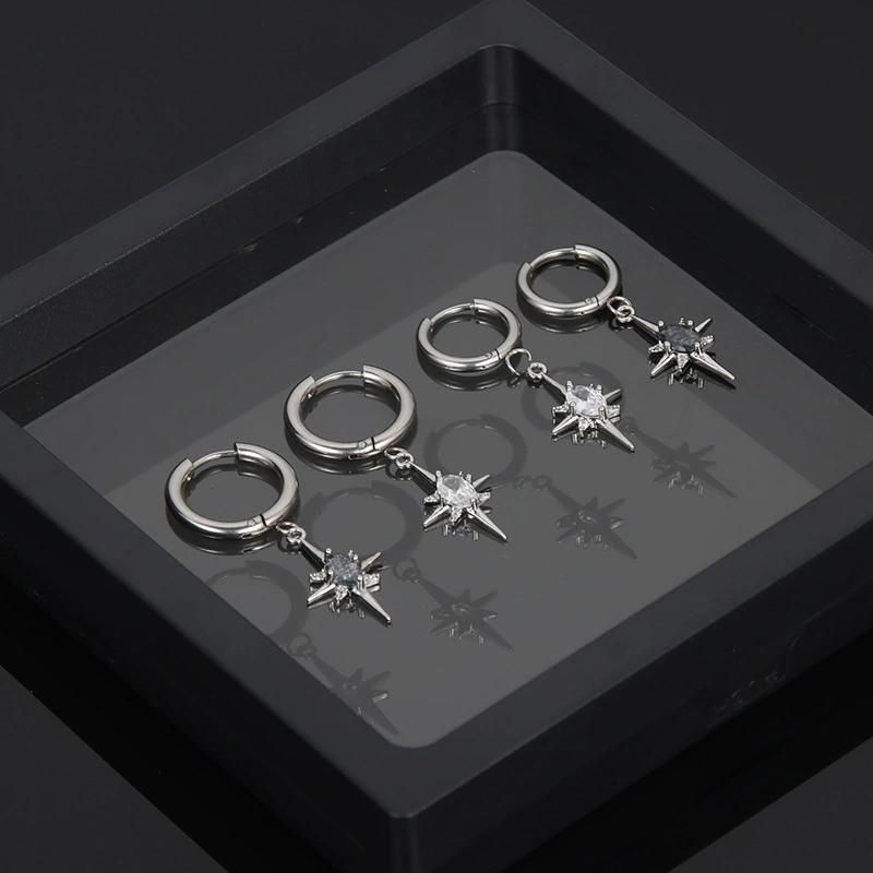 Brand earrings stainless steel