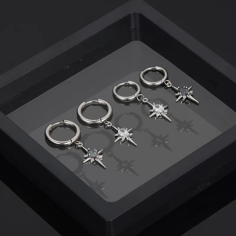 Brand earrings stainless steel