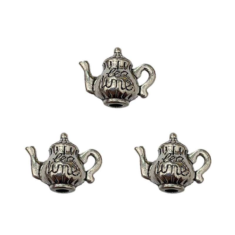 DIY 锌合金饰品配件复古 字母 水壶 茶壶 挂件欧美畅销钥匙扣吊坠