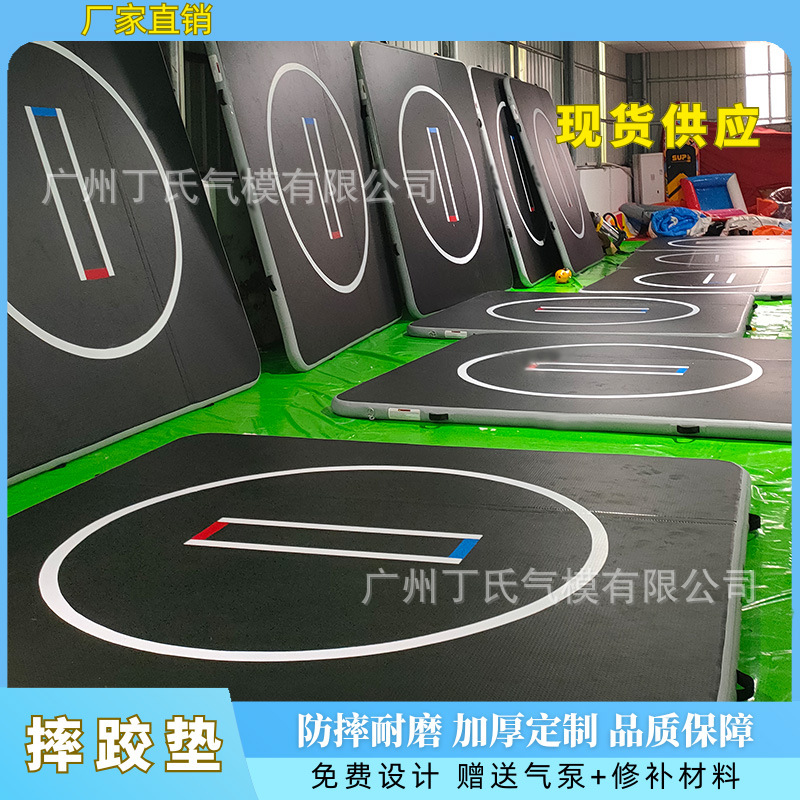 Sports Inflatable Gymnastics Mat, Stretchable Air Cushion for Taekwondo, Acrobatics Inflatable Mat, Wrestling Mat, Direct Sales from the Manufacturer