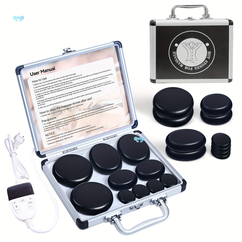 Y 971 Hot Stone Massage Kit with Temperature Adjustment10pc
