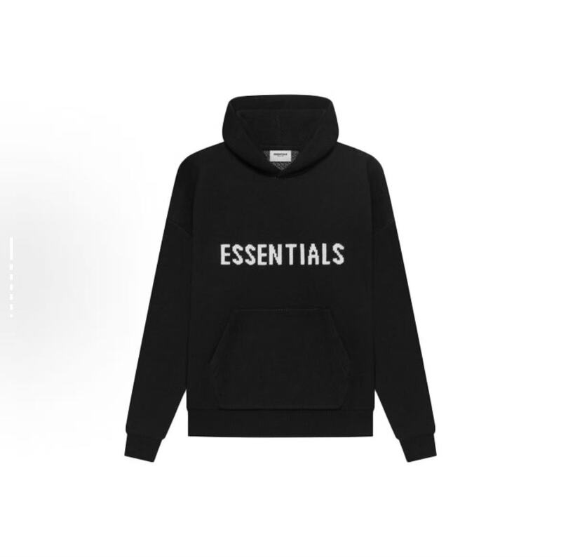 Fog Multi-Line Letter Hooded Knitwear European and American High Street Fashion Brand Loose Long-Sleeved Knitwear Warm Knitwear Jacket for Men