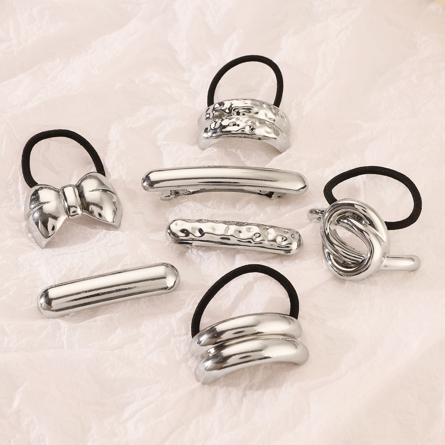 Alloy Material Vintage Style Women's Knot Alloy Irregular Plating Hair Tie