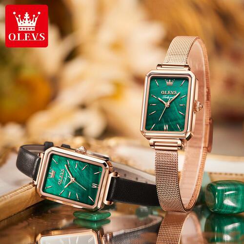 Oris brand watch dropshipping European and American ins style small green watch waterproof belt ladies watch for women