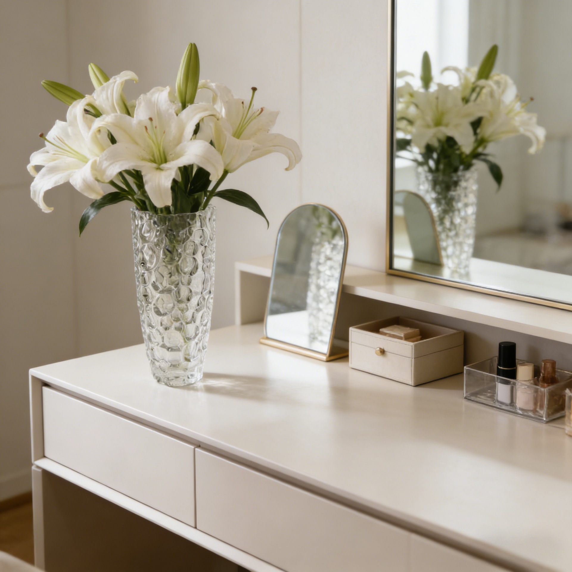 Europa cristal punto flor flor flor flor acuopónica flor de lirio de vidrio sala de estar dormitorio flores secas en el hogar
