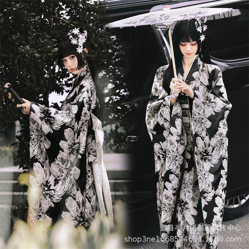 Studio New Kimono Mafia Dowager Traditional Japanese Bathrobe Photo Suit Travel God Photography Girl Improved Japanese Style