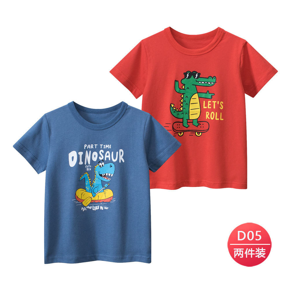 27kids ropa para niños transfronterizos 2025 verano camiseta de manga corta para niños coreanos traje de ropa de bebé para niños