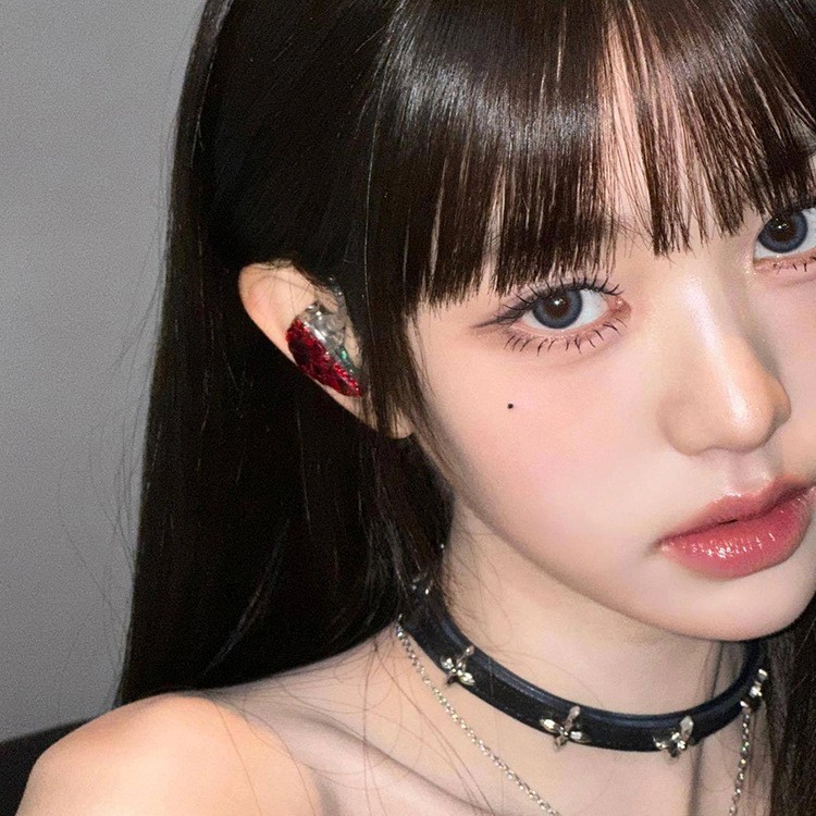 純粋な欲望スタイル甘くてクールなホットガールチョーカーネックレスニッチデザインレザーベル鎖骨ネックレスネックストラップ|undefined