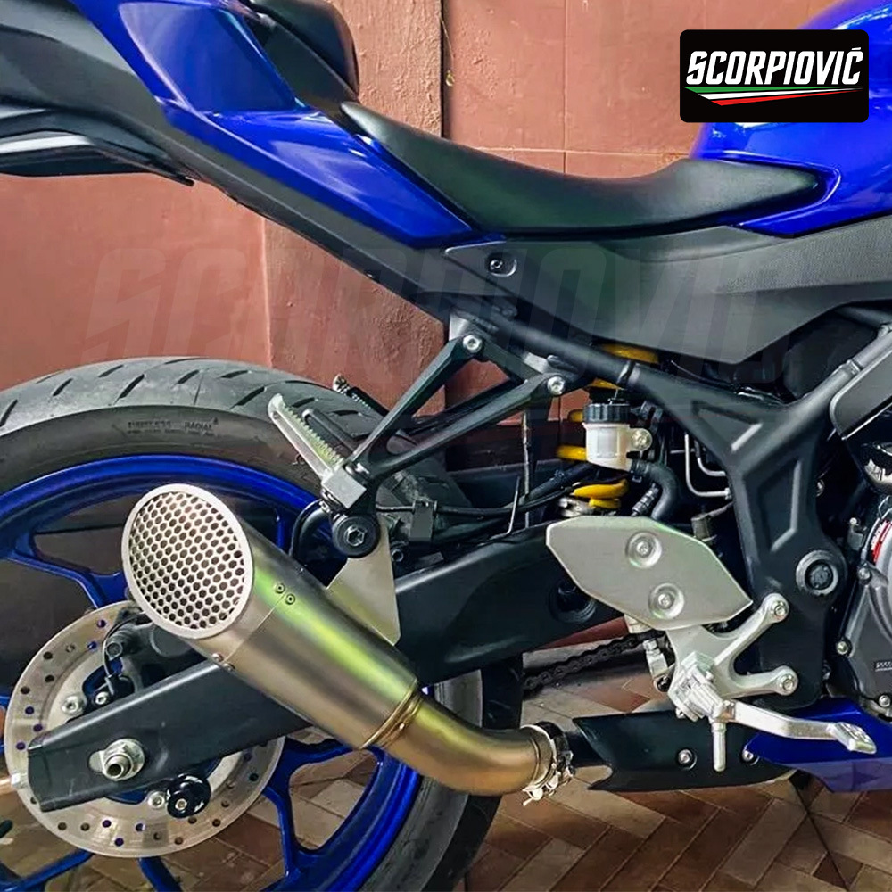 Motorcycle Mt03 Mt25 R3 R25 Modified Original Interface Integrated Exhaust Pipe Muffler