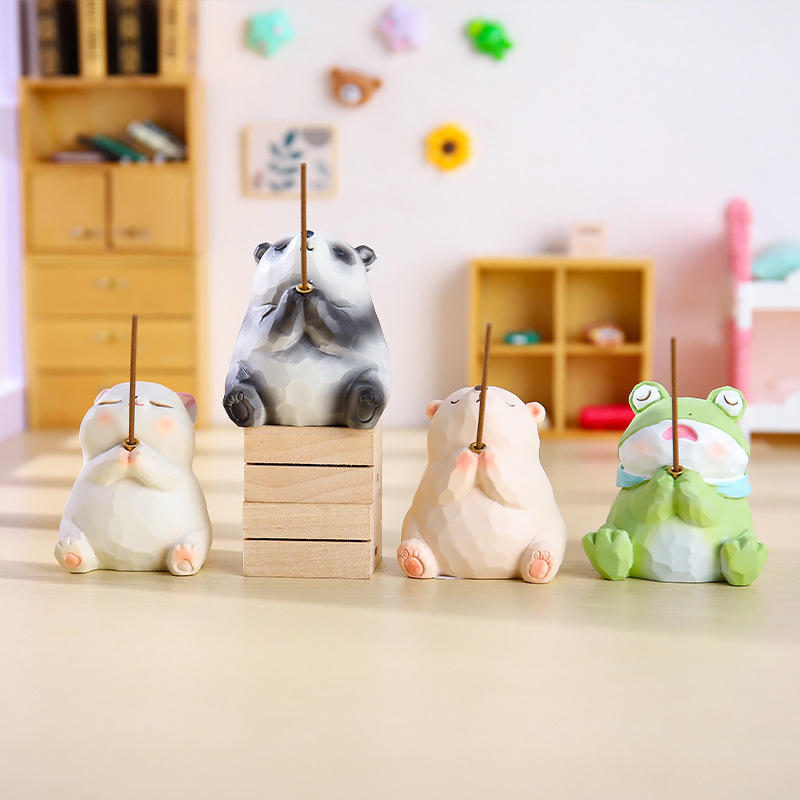 Xiaohongshu Hot Sale, Pray for Good Luck, Desktop Office Ornaments, Creative Cute and Cute Decorative Gifts, Drop Shipping