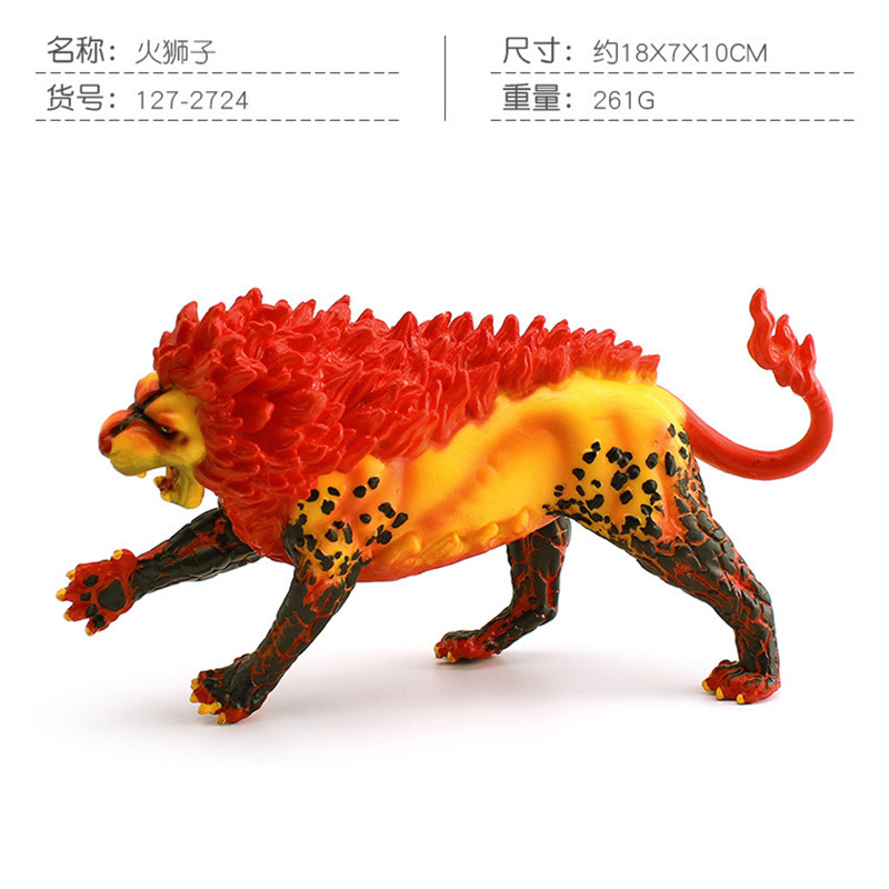 Simulación transfronteriza mitología occidental modelo de bestia marino hombre de nieve de hielo espada diente tigre monstruo hombre lobo decoración juguetes