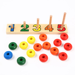 Montessori Montessori early education teaching aids, counting, cognitive mathematics building blocks for infants and young children aged 1-3 years old