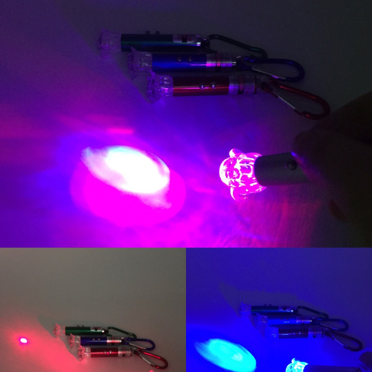 Luz intermitente de cabeza de Rosa linterna de luz infrarroja de la enseñanza de tres en uno multifuncional de los niños image 3