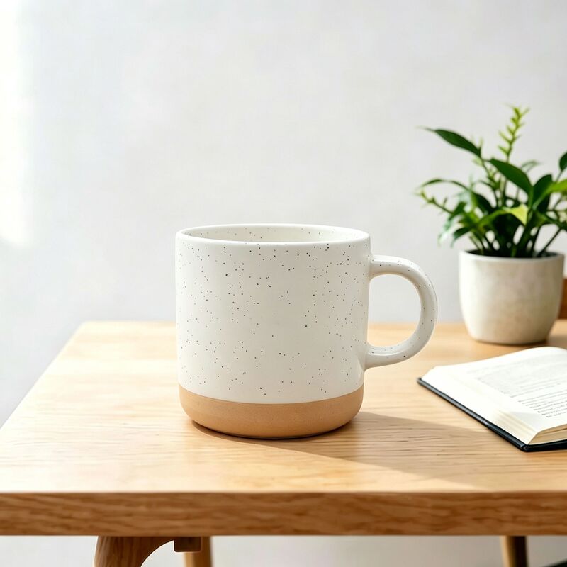 Le You Cup Color Glaze Ceramic Mug with Speckles, Couple Coffee Mug, Custom Office Mug, High Aesthetic Value, Simple Design