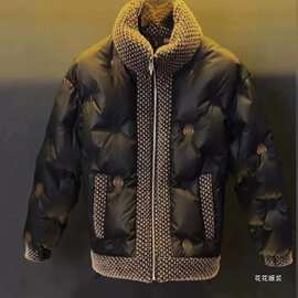 【原版高品质】男士保暖时尚棉服新款潮流厚款立领轻奢棉衣外套冬