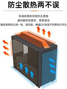 A7air��XС�C������̨ʽ�C��matx�����ɫ��yʽK77���C��