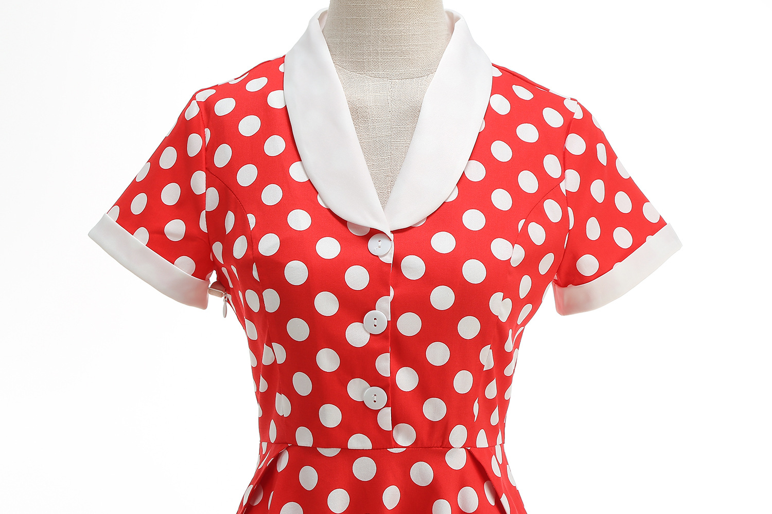 Hepburn-style Vintage Spring Outing Court-style Waist-cinching Light Dress, Annual Meeting Performance Outfit, Long_ecoleips.com