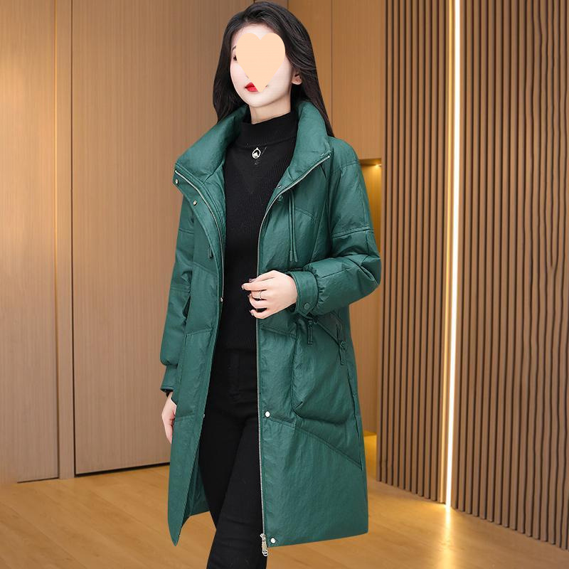 Jiangxi Jiujiang down jacket for women 2025 new high-end mid-length Jiaxing popular winter jacket this year