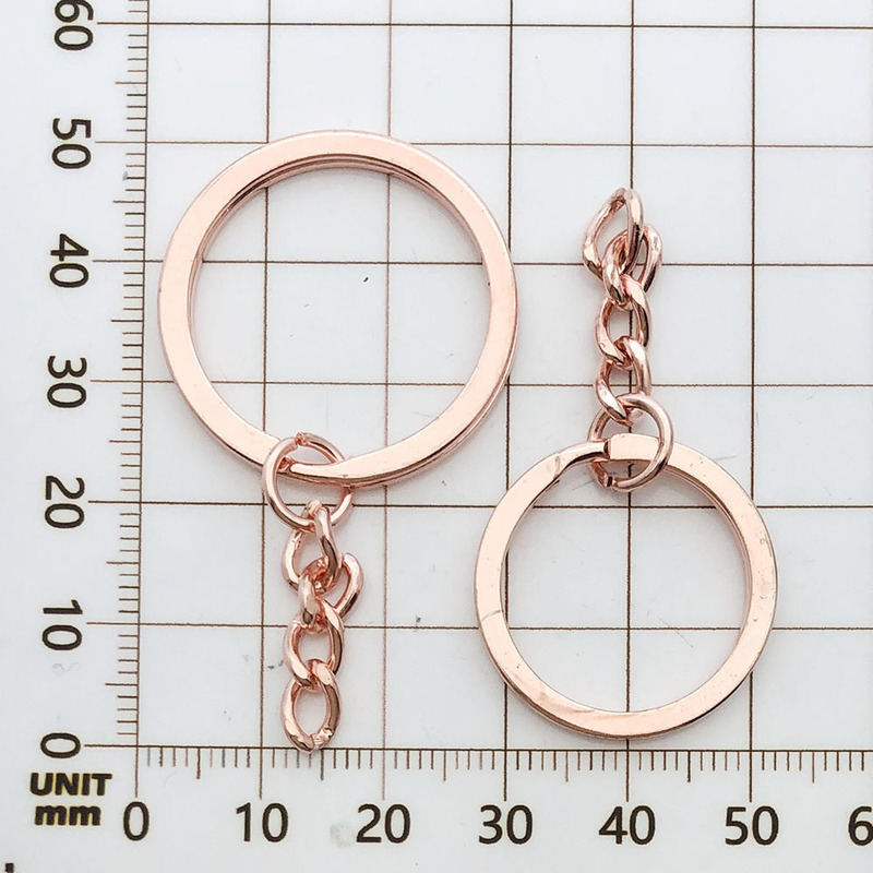 1 個 25/30 ミリメートルキーリングチェーンマルチカラーオプションキーホルダー鉄キーリング diy 基本ジュエリーアクセサリー|undefined