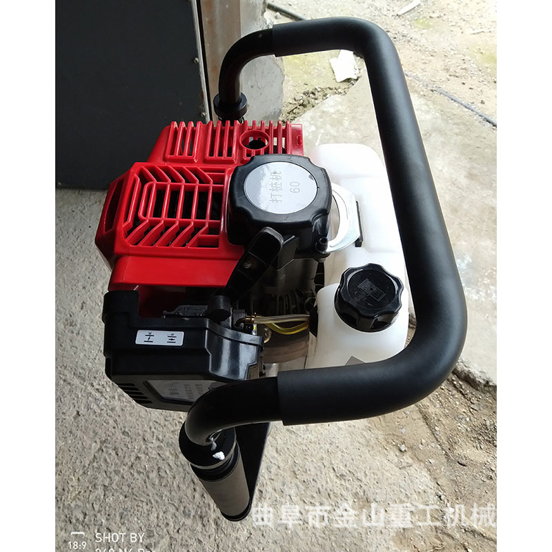 三角铁栽桩机 手提式田园立柱机 多用途公路打桩机