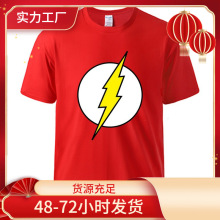 The Big Bang Theory Flash Print Mens T shirts Cotton Summer