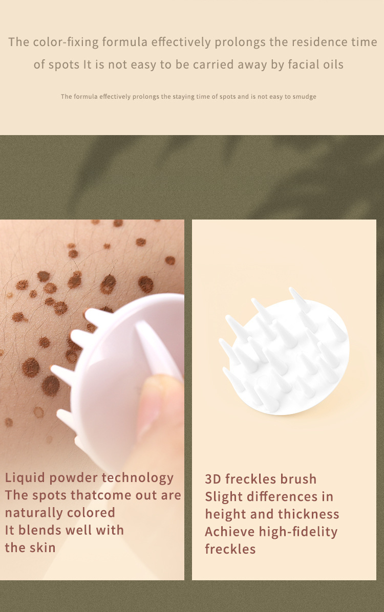Naturlig naken smink freckle penna varmsäljande inte lätt att blekna vattentät tätning luftkudde fräknar FAFAMOON cross_voghion.com