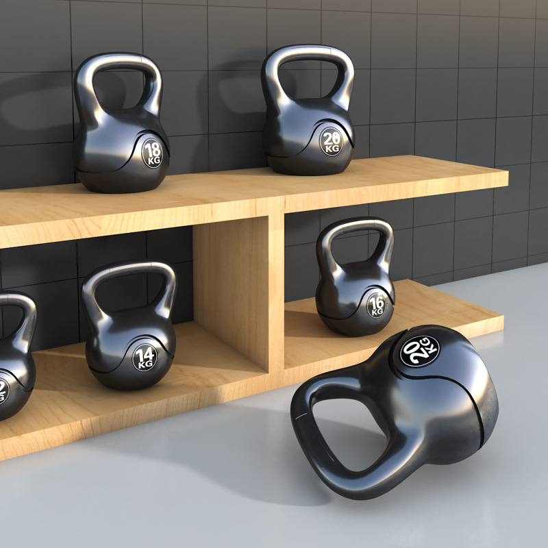 Kettlebell equipo de fitness hogar de los hombres de las mujeres de la olla sólida mancuerna levantamiento de la cadera equipo de sentadillas transfronteriza al por mayor