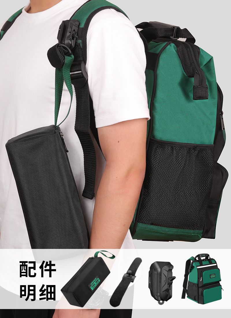 Mochila de Herramientas para Electricista de Tela Oxford 1680D, Resistente al Desgaste, para Mantenimiento