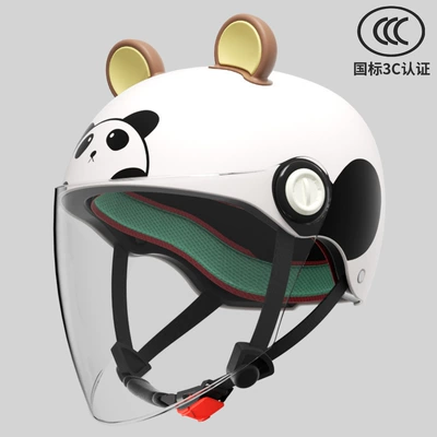 Safety Helmet — Motosiklet kaskı (dəbilqə) - red-panda-3-16-years-old-can-be-worn-hd-long-mirror